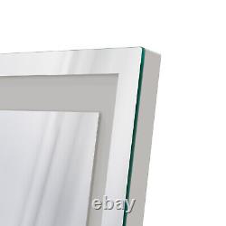 Large Full Length Mirror with LED Light Wall Mounted Bedroom Dressing Mirror