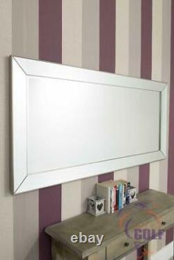 Large Full Length Modena Triple Bevel Surround Wall Mirror 5ft5 x 2ft7