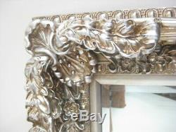 Large Full Length Ornate Framed Leaning or Wall Mounted Mirror
