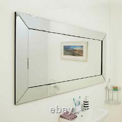 Large Full length Venetian Bevelled Wall Mirror Bargain 5Ft9 X 2F9 174cm x 85cm