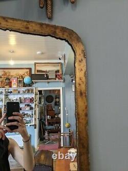 Large Full length industrial copper effect mirror 180cm high floor or wall