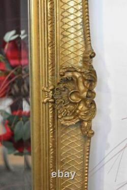 Large Gold Antique Full Length Leaner / Wall Mirror 168cm X 78cm RRP £180