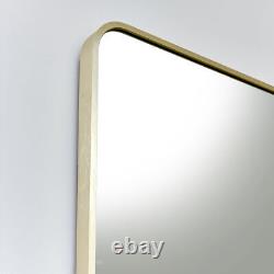 Large Gold Curved Framed Wall / Leaner Mirror 160cm x 80cm full length