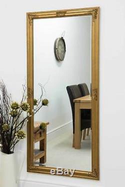 Large Gold Full Length Wall Mounted Mirror 5ft3 x 2ft5 160cm x 73cm