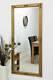 Large Gold Full Length Wall Mounted Mirror 5ft3 X 2ft5 160cm X 73cm