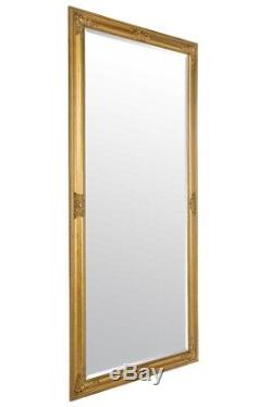 Large Gold Full Length Wall Mounted Mirror 5ft3 x 2ft5 160cm x 73cm