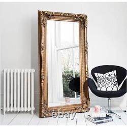 Large Gold Mirror Heavily Ornate Full Length Wall Windsor 173cm x 87cm Home Chic