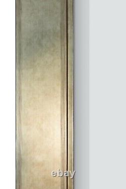 Large Gold Mirror Modern Wall Leaner Full Length Bevelled Mirror 200cm x 140cm