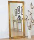 Large Gold Ornate Antique Style Wall Mounted Mirror Full Length 167x76cm
