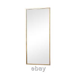 Large Gold Rectangle Mirror modern vintage antique portrait landscape decor