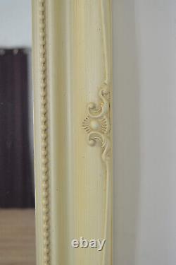 Large Ivory Shabby Chic Ornate Cream Full Length Wall Mirror 167cm X 106cm