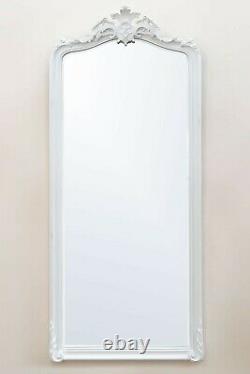 Large Laura Ashley Patrica White Floor Mirror Ornate French Full Length