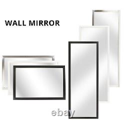 Large Long Wall Mirror Leaner Bevelled Framed Wooden Frame Full Length Bedroom