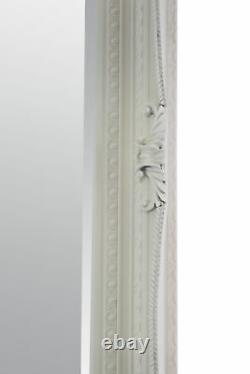 Large Louis Cream Ivory Antique Full Length Leaner Wall Mirror 185cm x 123cm