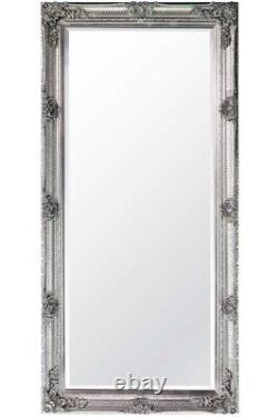 Large Mirror Abbey Leaner Full length Silver Wall 5Ft5 X 2Ft7 168cm X 78cm New