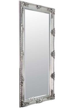 Large Mirror Abbey Leaner Full length Silver Wall 5Ft5 X 2Ft7 168cm X 78cm New