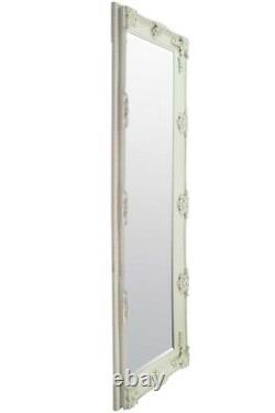 Large Mirror Abbey Leaner Ivory Ornate Full Length Wall 5Ft6 X 2Ft7 168cm X 79cm