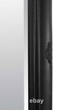 Large Mirror Antique Full Length Long Ornate Black 5Ft7 X 2Ft7 170cm X 79cm