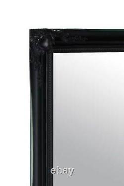 Large Mirror Black Shabby Chic Full Length Big Wall 5Ft6 X 2Ft6 165cm X 75cm