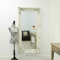 Large Mirror Cream Full Length Long Louis Antique Ornate Wall 5ft9 x 2ft11