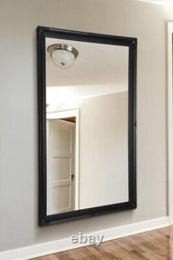 Large Mirror Full Length Leaner Long Black Antique Wall 5Ft6 X 3Ft6 167x106cm