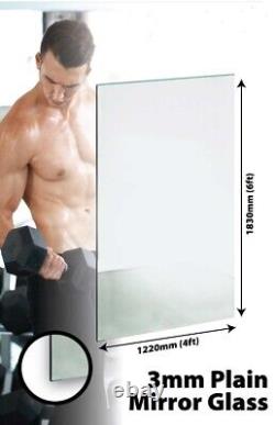 Large Mirror GLASS GYM OR DANCE STUDIO 3MM THICK VALUE 6FT X 4FT 183CM X 122CM