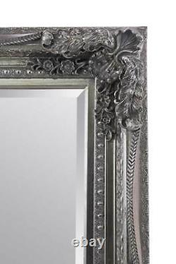 Large Mirror Louis Silver Antique Full Length Leaner Floor Wall 179cm x 118cm