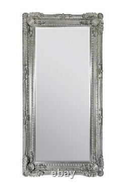 Large Mirror Louis Silver AntiqueFull Length Wall Leaner Long 175cm X 90cm
