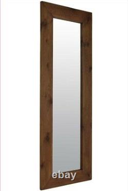 Large Mirror Natural Solid Wood Full length Dressing Long Wall 142cm X 51cm