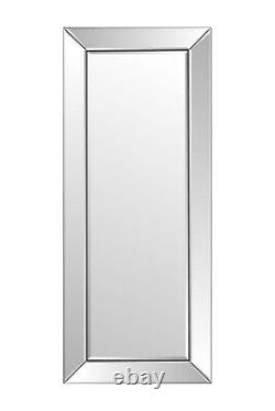 Large Mirror Wall Silver Art Deco Full Length Bevelled 3Ft10 X 1Ft6 119 X 48cm