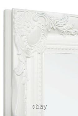 Large Mirror White full length Antique Design Dress Wall 5Ft6 X 1Ft6 167cm X 45