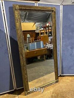 Large Modern Antique Effect Gilded Full Length Bevelled Glass Mirror