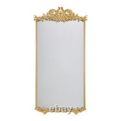 Large Ornate Arched Mirror Golden Full Length Wall Leaner Floor Mirror 12060cm