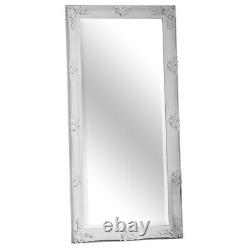 Large Ornate White Full Length Shabby Chic Vintage Leaner Mirror 165cm x 79cm