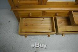 Large Pine Wardrobe With Drawers and Mirror Can Be Dismantled Delivery Available