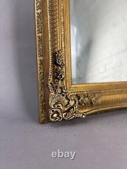 Large Rococo Standing Full Length Vintage Gilt Gold framed mirror