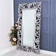 Large Silver Mirror Full Length Bedroom Hallway Home Wall Ornate 167 X 91cm
