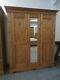 Large Solid Pine Full Hanging Length 2 Door Wardrobe Free Delivery