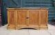 Large Solid Sideboard, Cupboard & Full-length Shelf, Internal Drawer Ornate Trim