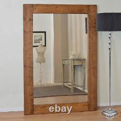 Large Solid Wood Wall Mirror Full length Long Leaner 5Ft10 X 3Ft10 178cm X 117cm
