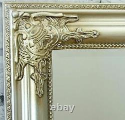 Large Vintage Full Length Champagne Ornate Leaner Wall Hanging Mirror 160 x 74cm