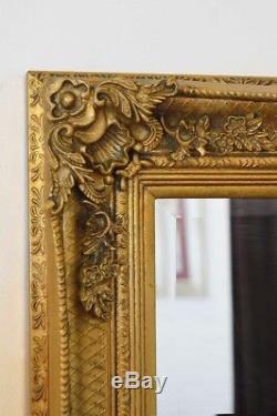 Large Wall Mirror Abbey Gold Shabby Chic Full Length 5Ft5 X 2Ft7 165cm X 78cm