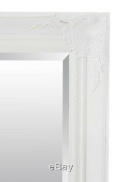 Large Wall Mirror Extra White Full Length Vintage Bevelled 5Ft6X3Ft6 164cmX102cm