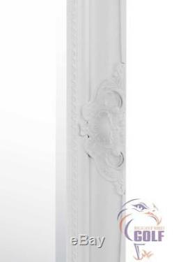 Large White Leaner Full Length Wall Mirror 5ft6 x 2ft6 x 168cm x 76cm