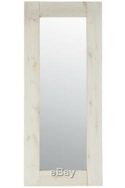 Large White Solid Wood Full Length Mirror 6Ft X 2Ft6 183cmcm X 76cm