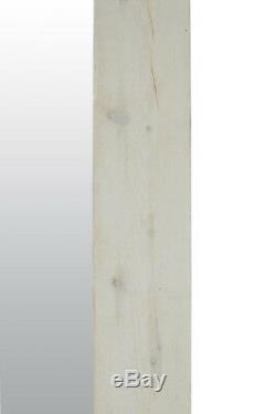 Large White Solid Wood Full Length Mirror 6Ft X 2Ft6 183cmcm X 76cm