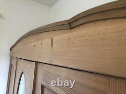 Large antique pine wardrobe 3 Doors Triple