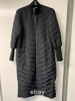Levete Room Full Length Black Puffer Coat Size L