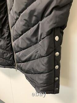 Levete Room Full Length Black Puffer Coat Size L