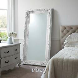 Louis X Large Full Length Wall Leaner Mirror White 2'11 x 5'9 (35x 69)